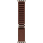 49 mm bordo spalvos Alpine Loop, natūralaus titano apdaila, vidutinis