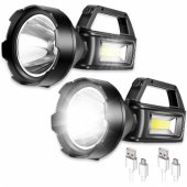 LED darbinis žibintas, 4 režimai, išorinė baterija