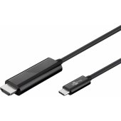 77528 USB 3.1 Type-C to High-Speed HDMI adapter cable, 1.8 Black