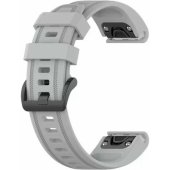 Pilkas laikrodžio dirželis Garmin Fenix 8/ 7S/ 6S/ 5S/ mk3/ mk3i/ Instinct 2S