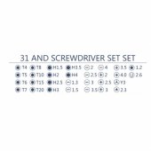 RF6036 31in1 screwdriver set
