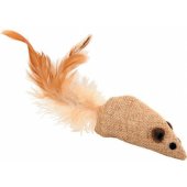 Zolux katės žaislas – pelė su plunksna, 4 cm
