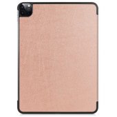 Tri-Fold ekologiškos odos dėklas-stovas Xiaomi Pad 6/ 6 Pro (11") 2023, rožinis