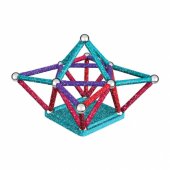 _7077735 Geomag Glitter Recycled magnetic building set, 60 parts