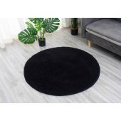 Alpaca Round 90x90cm Black