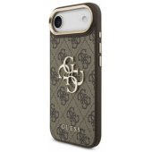 PU Leather 4G Metal Logo Gold Case iPhone Air Brown