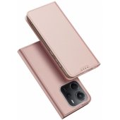 Skin Pro piniginės tipo dėklas Xiaomi Redmi Note 14 4G, rožinis