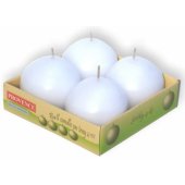 Candles ball white Ø5.5x5.5cm