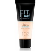 Maybelline Fit Me! Matte Poreless 102 šviesaus dramblio kaulo atspalvio 30 ml