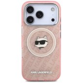 IML Choupette galvos logotipo MagSafe dėklas, skirtas iPhone 17 Pro Max, rožinis