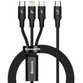 CAMLT-SC01 USB Type C to USB-C/ Lightning/ micro USB 1.5m Black