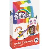 Fiorello vaškinės kreidelės, 16 spalvų, FIORELLO