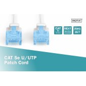 CAT 5e U/ UTP jungiamasis kabelis 5 m Baltas