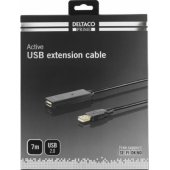 Ilginamasis kabelis Prime USB 2.0 7 m, juodas