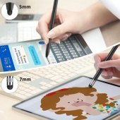 Tech-Protect liečiamas rašiklis (Stylus) sidabrinis