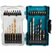 Makita drill & bit set E-07054, 29 pieces (folding box with transparen