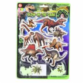 Šviečiantys tamsoje dinozaurų ir žvaigždžių sienų lipdukai