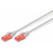 CAT 6 U-UTP jungiamasis kabelis 1m pilkas