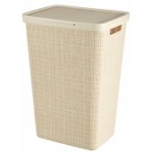 Basket Jute Cream 58L 43x34x60cm