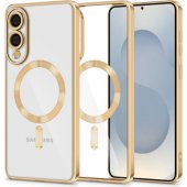 "Magflex Magsafe Case Galaxy S25 Edge", blizgi auksinė