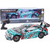 Didelis nuotoliniu būdu valdomas RC sportinis automobilis 1:8, šviesos ir garsai, grafitis