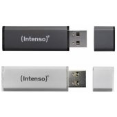 Alu Line 2x32GB USB 2.0 Sidabrinis/ Antracito