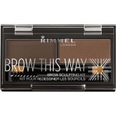 Brow This Way formavimo rinkinys, tamsiai ruda, 2,4g