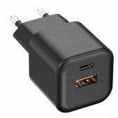 AC-201 USB-A + USB-C 20W Black