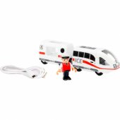 BRIO ICE baterijomis maitinamas traukinys, žaislinė transporto priemonė