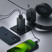 GaN PD QC ATC-01-65WACC 2x USB-C / 1x USB-A 65W Black