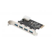 4-Port USB 3.0 PCI Express papildoma plokštė