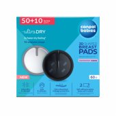 3D Shaped Breathable Disposable Breast Pads 60pcs Black