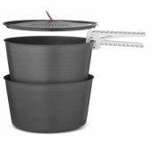 Primus 740320 stovyklavimo puodų rinkinys 2.3 L aliuminis, juodas