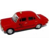 Welly Fiat 125p 1:39 taksi, raudona WELLY