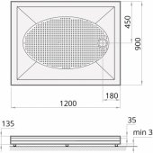 Art 1200x900 mm White
