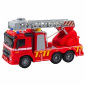 Fire Truck Fire Department Ladder Lights Sounds Water Spray 1:16