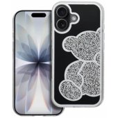 Teddy Bear Case iPhone 17 Silver
