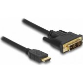 Delock DVI(M) - HDMI-A (M) 2,0m cable, Black