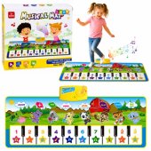 Educational Musical Mat Piano Animals Instrument Sounds 100x36 cm