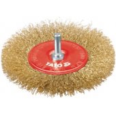 Yato Wheel Brush with Mandrel Brass Wire 100mm YT-4757