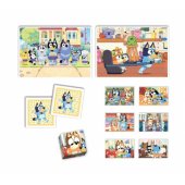 Educational Set Puzzle Memo Blocks BLUEY Clementoni 18320
