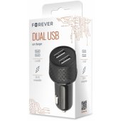 LA-03 1xUSB 2,4A + 1xUSB QC 3.0 Black