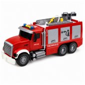 Fire Truck Fire Department Extendable Ladder Water Hose Lights Sounds