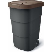 Šiukšliadėžė 90L, ruda