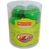 Candles Ball Green Ø4.5x3cm 8pcs