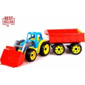 Technok Tractor bulldozer with trailer 3688 TechnoK p9 mix price for 1