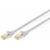 CAT 6A S-FTP jungiamasis kabelis 0.5m Pilkas
