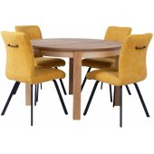 CHICAGO Round Table and 4 Chairs (10588)