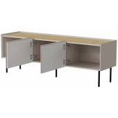 FELLINI 150x40x52 Cashmere + Oiled Oak Top