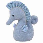 Pliušinis vandens arklio talismanas, žaislas-minkštukas, mėlynas, 25 cm